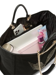 Victoria's Secret Black & Gold Rhinestone Fashion Show Tote Bag - Image 4 of 4