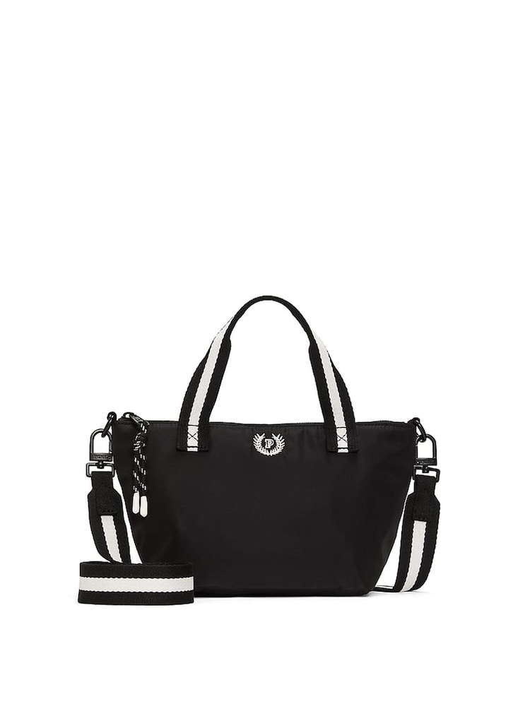 Victoria's Secret PINK Black Mini Cross-Body Tote Bag - Image 1 of 4