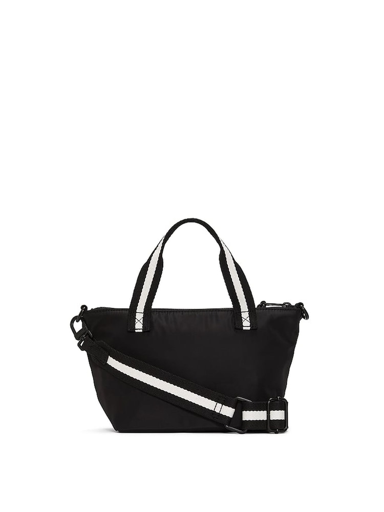 Victoria's Secret PINK Black Mini Cross-Body Tote Bag - Image 2 of 4 Victoria's Secret PINK Black Mini Cross-Body Tote Bag - Image 2 of 4