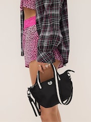 Victoria's Secret PINK Black Mini Cross-Body Tote Bag - Image 4 of 4