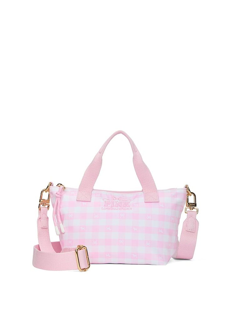 Victoria's Secret PINK Pink Mini Cross-Body Tote Bag - Image 1 of 3 Victoria's Secret PINK Pink Mini Cross-Body Tote Bag - Image 1 of 3