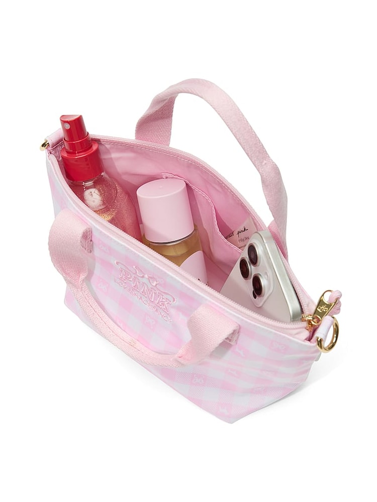 Victoria's Secret PINK Pink Mini Cross-Body Tote Bag - Image 3 of 3 Victoria's Secret PINK Pink Mini Cross-Body Tote Bag - Image 3 of 3