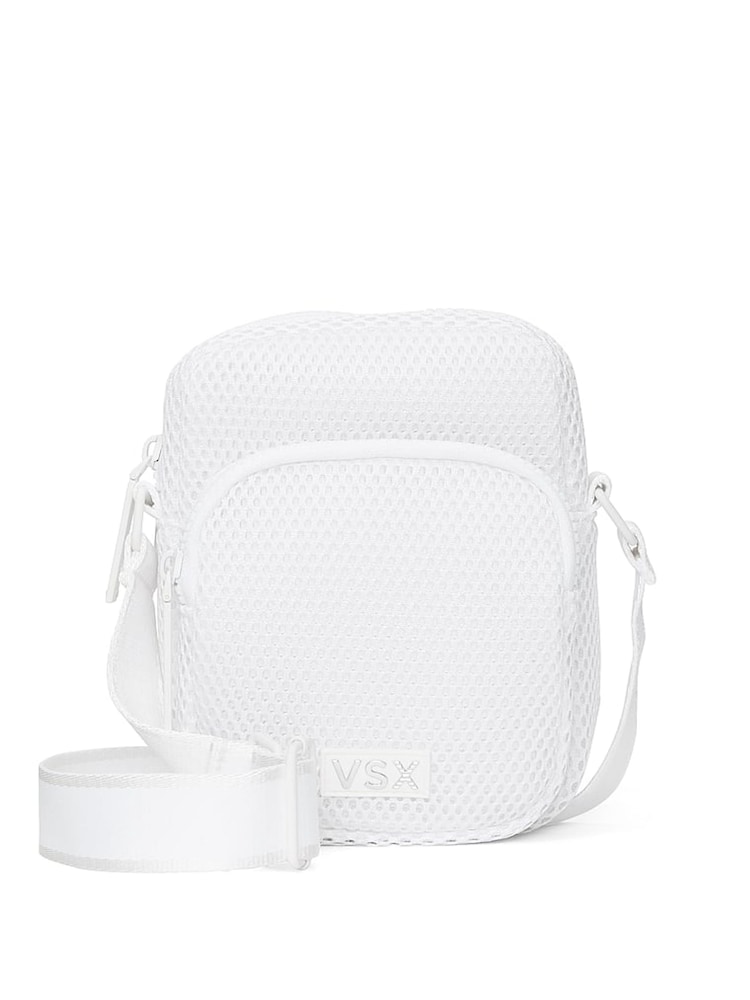 Victoria's Secret White VSX Phone Cross-Body Bag - Image 1 of 4 Victoria's Secret White VSX Phone Cross-Body Bag - Image 1 of 4