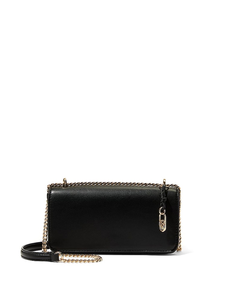 Victoria's Secret Black Nappa Mini Cross-Body Bag - Image 1 of 2 Victoria's Secret Black Nappa Mini Cross-Body Bag - Image 1 of 2