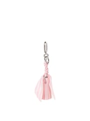 Victoria's Secret Iconic Stripe Pink Tassel Bag Charm Keychain - Image 1 of 2