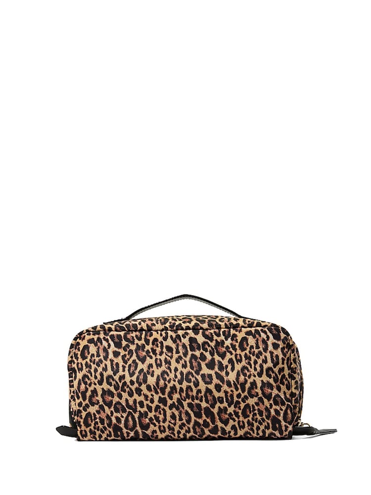 Victoria's Secret Leopard Brown 3 Piece Expandable Travel Make-Up Bag - Image 1 of 3 Victoria's Secret Leopard Brown 3 Piece Expandable Travel Make-Up Bag - Image 1 of 3