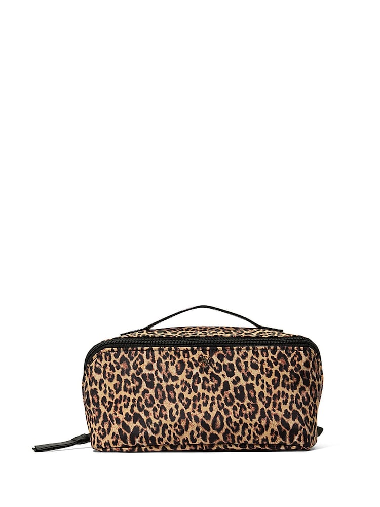 Victoria's Secret Leopard Brown 3 Piece Expandable Travel Make-Up Bag - Image 2 of 3 Victoria's Secret Leopard Brown 3 Piece Expandable Travel Make-Up Bag - Image 2 of 3