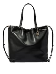 Victoria's Secret Black Nappa Slouchy Cinch Tote Bag - Image 1 of 2