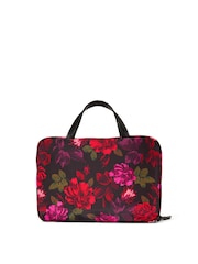 Victoria's Secret Black Floral Jetsetter Hanging Make-Up Bag - Image 2 of 2