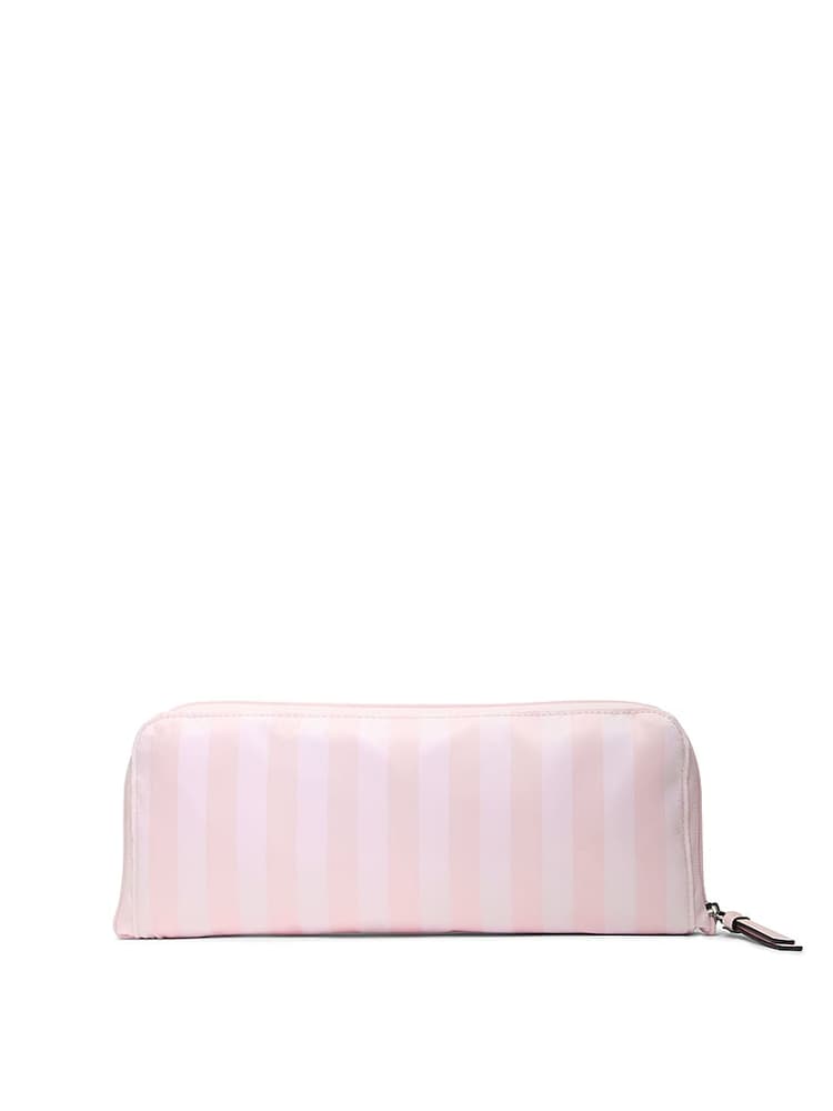 Victoria's Secret Iconic Stripe Pink Packable Weekender Bag - Image 5 of 5