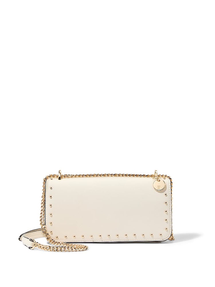 Victoria's Secret Swan Studs Cream Mini Cross-Body Bag - Image 1 of 2 Victoria's Secret Swan Studs Cream Mini Cross-Body Bag - Image 1 of 2