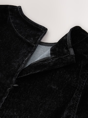 Black N. Premium Flocked Denim Mini T-Shirt Dress - Image 2 of 3