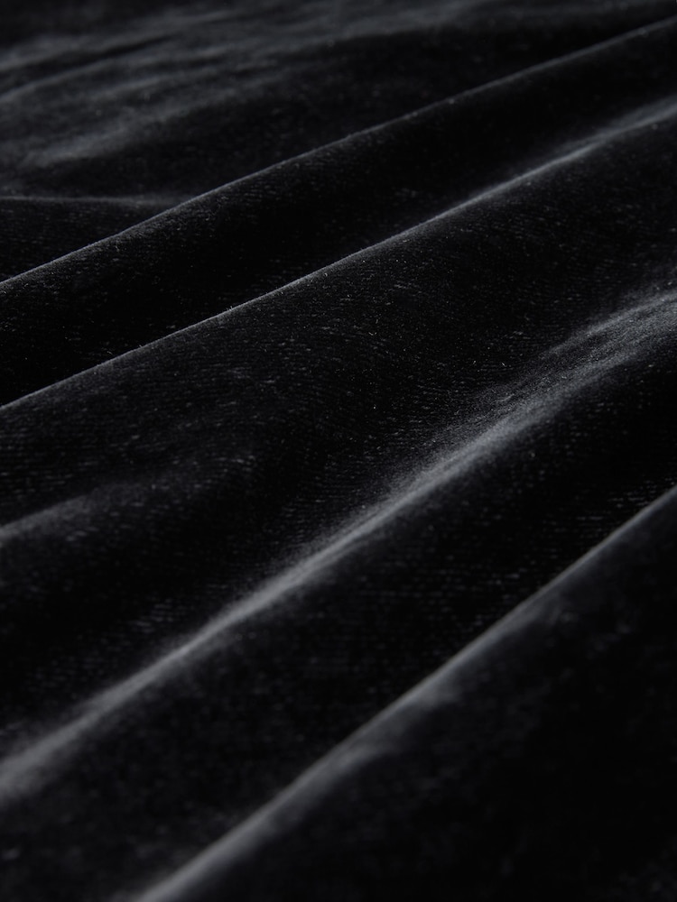 Black N. Premium Flocked Denim Mini T-Shirt Dress - Image 3 of 3