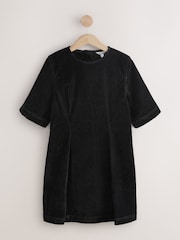Black N. Premium Flocked Denim Mini T-Shirt Dress - Image 5 of 7
