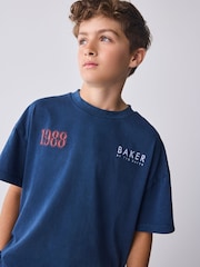 Baker by Ted Baker Oversized Graphic T-Shirt - Image 5 of 10