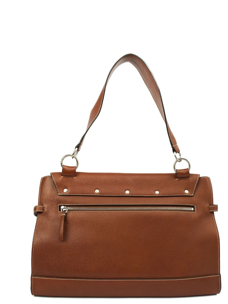 The Handbag Clinic Mulberry Oak Chiltern Mesenger Brown Tote Bag - Image 2 of 7