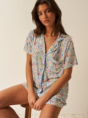 Conjunto de pijama curto amarelo Stripe & Stare - Imagem 3 de 5