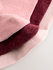 Pink/Berry Chenille Ankle Socks 3 Pack - Image 6 of 7