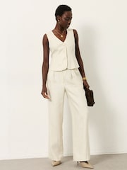 FatFace Linen Trouser - תמונה 5 מתוך 8