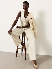 FatFace Linen Trouser - תמונה 6 מתוך 8