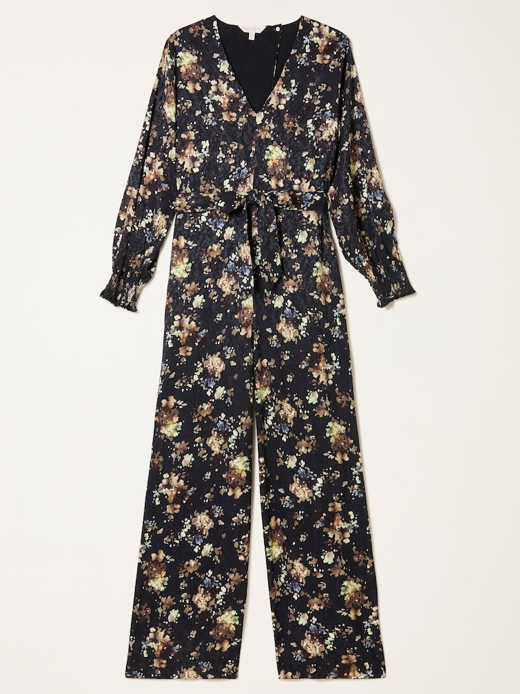 FatFace Fionn Black Floral Jumpsuit - Image 5 of 5 FatFace Fionn Black Floral Jumpsuit - Image 5 of 5
