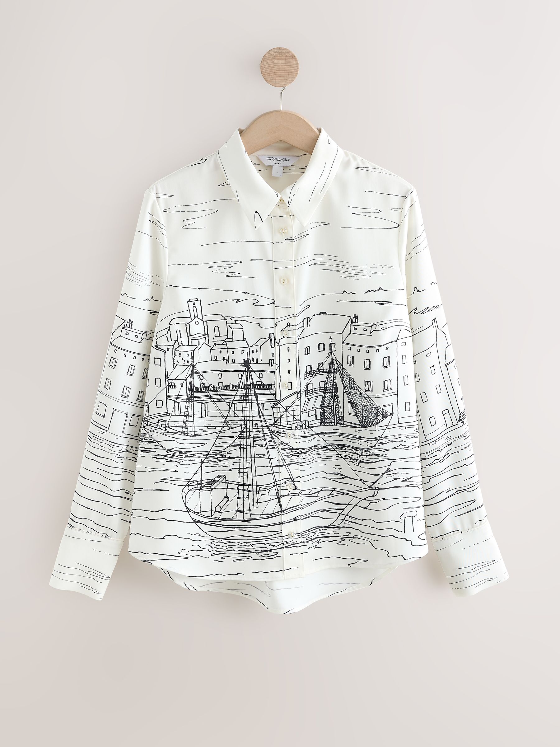 Buy Boat Print Long Sleeve Shirt from Next USA