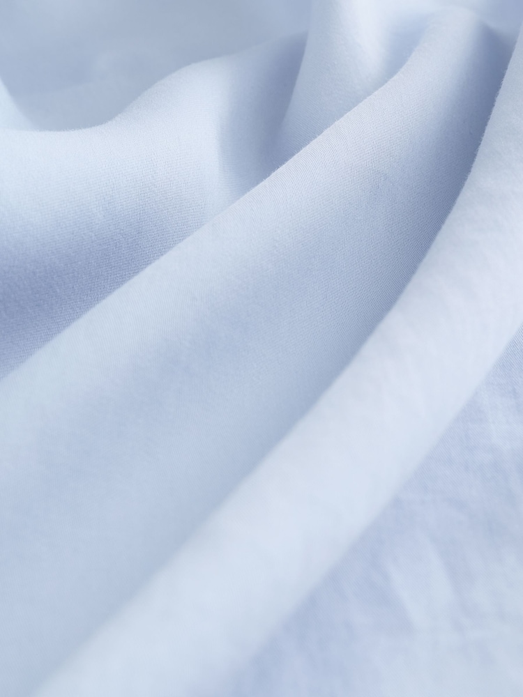 Pastel Blue Soft Revere Collar Long Sleeve Shirt - Image 4 of 4 Pastel Blue Soft Revere Collar Long Sleeve Shirt - Image 4 of 4