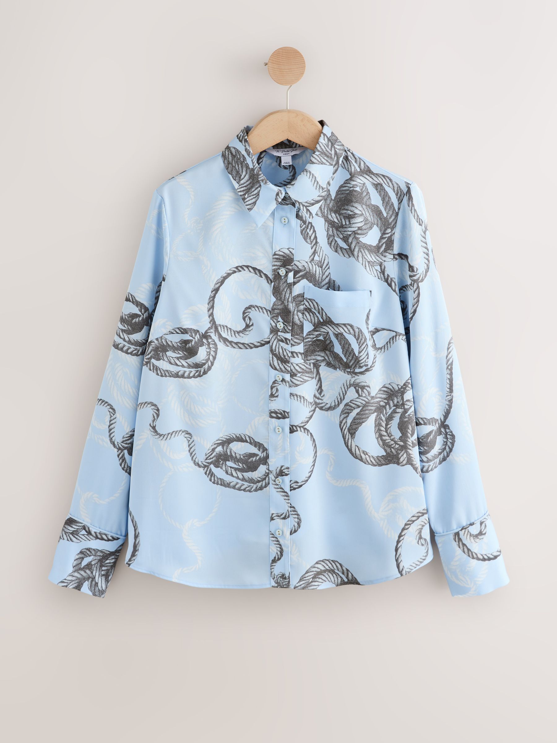 トップス unused Long sleeve afghan print shirt Buy Blue Rope Print Long Sleeve Shirt from Next USA