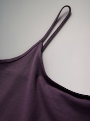 The Set Black/Purple/Brown/Taupe/Pink/Cream 7 Pack Thin Strap Cami Vests - Image 9 of 10