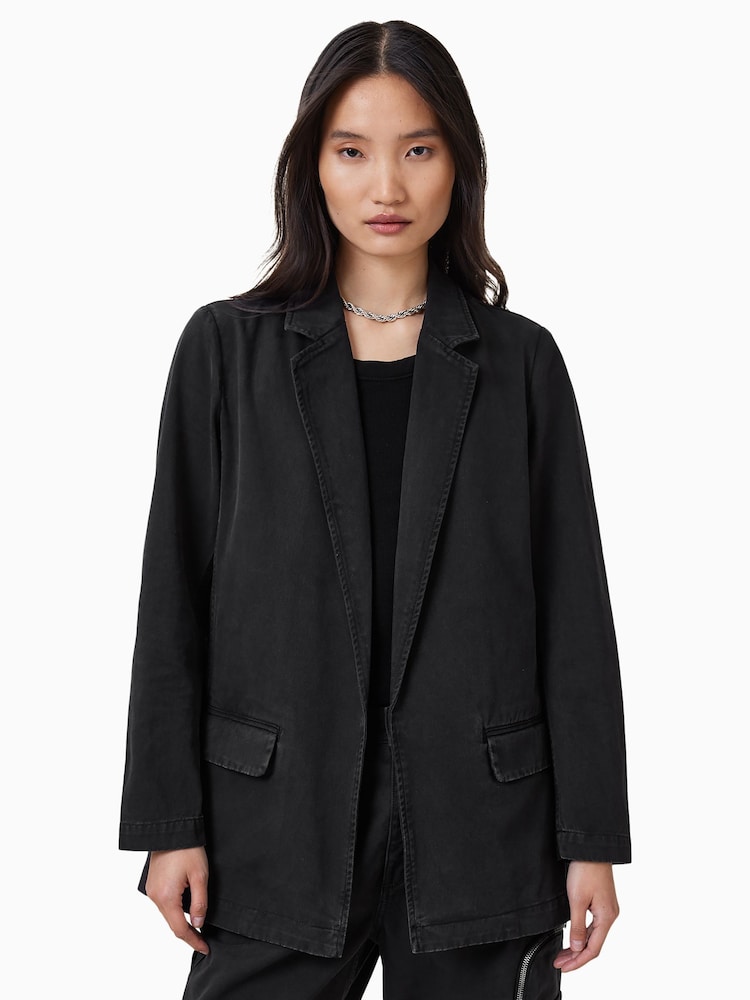 AllSaints Aleida Denim Blazer - Imagem 1 de 8