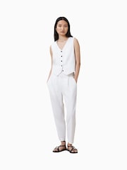 AllSaints White Aleida Tri Waistcoat - Image 5 of 5