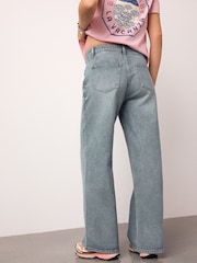 Light Blue Maternity Wide Leg Denim Jeans - Image 5 of 9