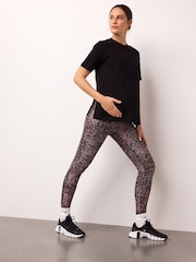 Burgundy Pink Maternity Active Sports Leggings - Image 1 of 9