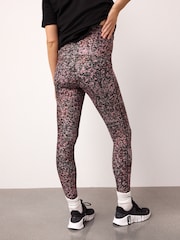 Burgundy Pink Maternity Active Sports Leggings - Image 3 of 9