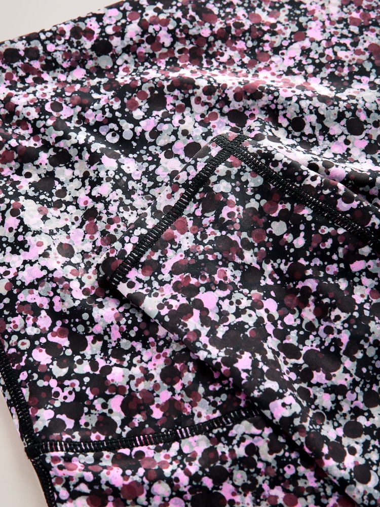 Burgundy Pink Maternity Active Sports Leggings - Image 9 of 9