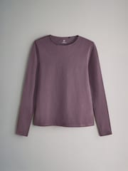 Purple, Lilac, Brown, Pink - The Set – 4er-Pack langärmelige T-Shirts mit Rückenausschnitt - Bild 3 von 7