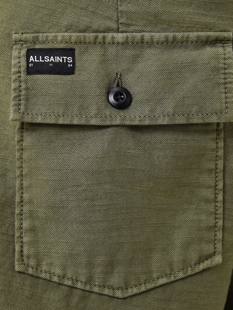AllSaints Green Talbot Shorts - Image 8 of 8