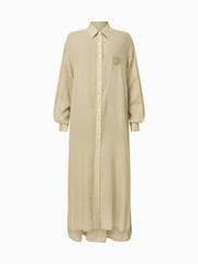 AllSaints Yellow Ezra Shirt Dress - Image 10 of 10