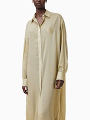 AllSaints Yellow Ezra Shirt Dress - Image 2 of 10