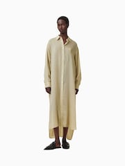AllSaints Yellow Ezra Shirt Dress - Image 3 of 10