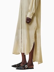 AllSaints Yellow Ezra Shirt Dress - Image 8 of 10