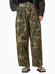 AllSaints Green Becca Denim Trousers - Image 2 of 8