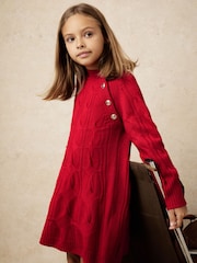 Reiss Red Harper Wool Cable-Knit Dress - Image 3 of 5