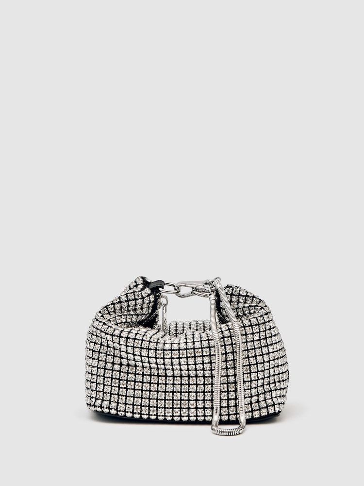 Reiss Leah Crystal Pouch Bag - صورة 1 من 6