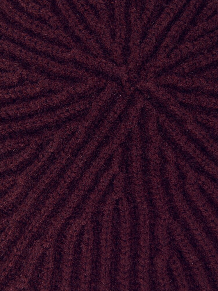 Reiss Berry Beatrice Wool-Blend Rib-Knit Beret With Cashmere - Image 5 of 5 Reiss Berry Beatrice Wool-Blend Rib-Knit Beret With Cashmere - Image 5 of 5