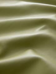 Olive Green Faux Leather Short Sleeve T-Shirt - Image 8 of 8