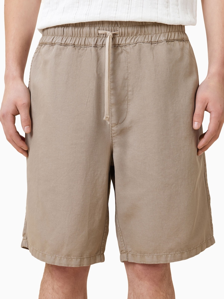 AllSaints Brown Hanbury Shorts - Image 3 of 7