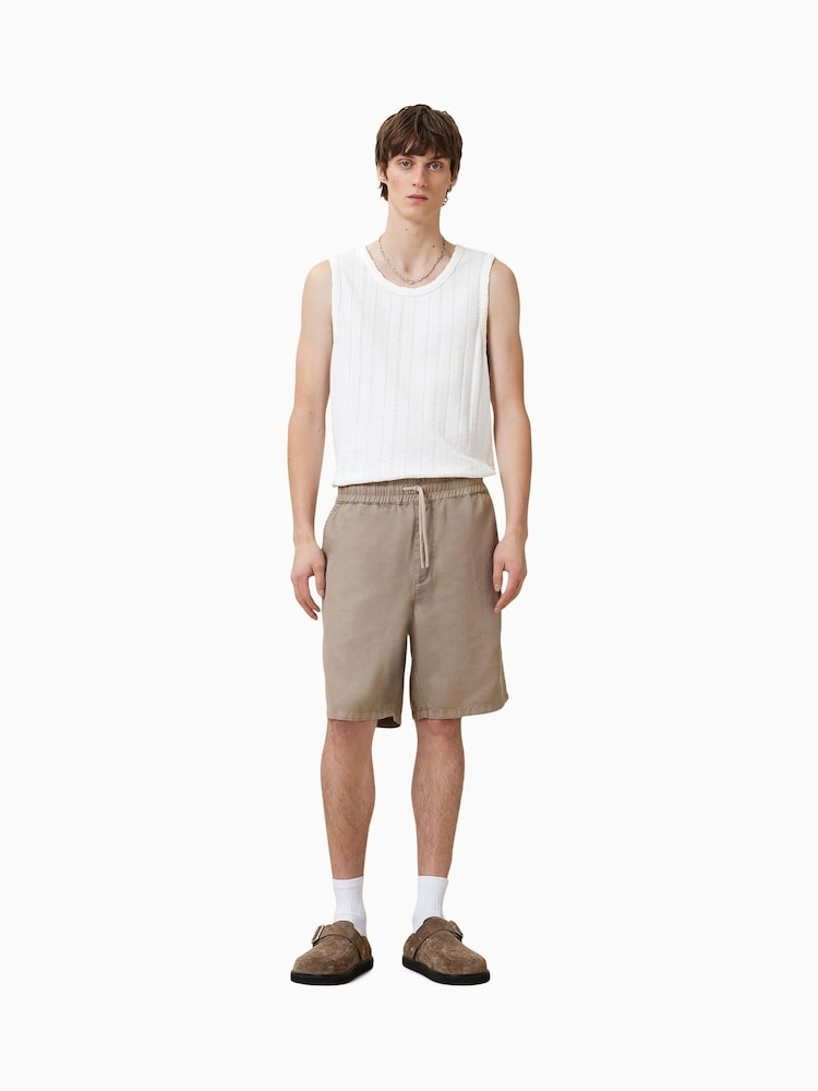 AllSaints Brown Hanbury Shorts - Image 4 of 7