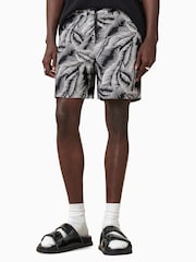 AllSaints White Marseille Swim Short - Image 2 of 9