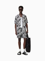 AllSaints White Marseille Swim Short - Image 4 of 9